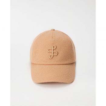 Gorra Salsa pana beige con detalle de branding
