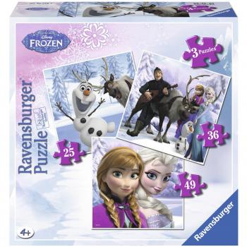 Puzzle Frozen 25/36/49 piezas Ravensburger