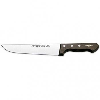 Arcos Serie Atlantico, Cuchillo Carnicero, Hoja de Acero Inoxidable de 200 mm, Mango de madera Palisandro color Marrón