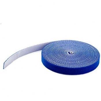 StarTech.com Hook and Loop Tape - 25 ft. - Reusable Adjustable Cable Ties - Blue