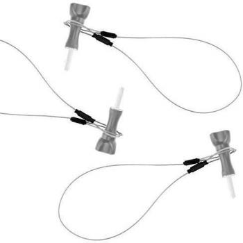 30 Pulgadas de Acero Inoxidable Correa para GoPro Hero – Totalmente personalizable para satisfacer sus necesidades– El juego incluye 19 piezas tres de 30 pulgadas de acero inoxidable / 12 Tubos metalicos compresibles / 3 Tubos termorretractiles / 1Tar