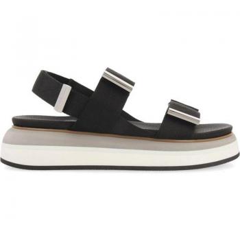 Gioseppo Sandalias Negras Mujer Martland - Tiras Ajustables - Planta Anatómica - Forro Suave - Tacón de 5.5 Cm