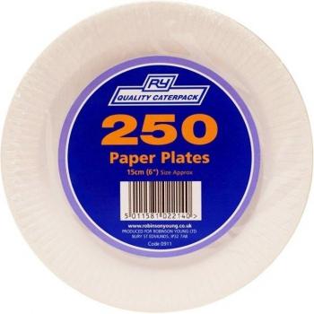 Las placas RY Calidad Caterpack de papel de 15 cm - 1 x 250s