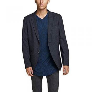 JACK & JONES Men's Single-Breasted Blazer Premium Super Slim Fit Navy in Size EU 56 / XXL