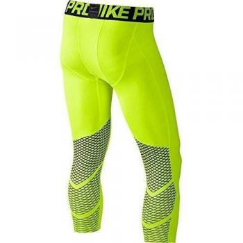 Nike Hypercool 3/4 Tight - Mallas 3/4 para hombre, color amarillo, talla L