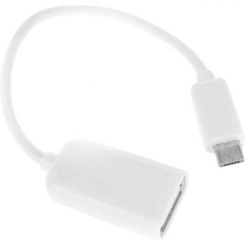 Adaptador USB Hembra a Micro USB Macho de 10 cm