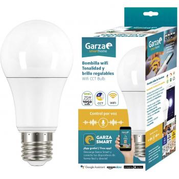Garza Bombilla LED WiFi CCT Alexa, 10 W, Blanco, 70 x 135 mm
