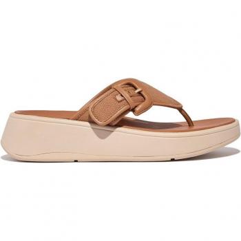 FitFlop - Sandalias de mujer de piel en color marrón Fy6 Latte_tan (36)