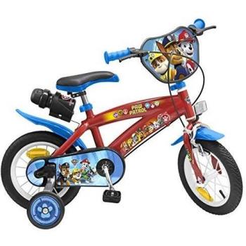 Bicicleta Infantil Paw Patrol Patrulla Canina 12 Roja Toimsa