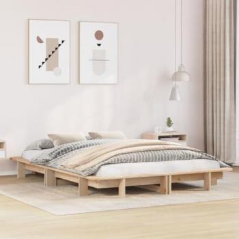 Cama sin colchón 120x190 cm en madera maciza de pino