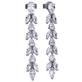 Pendientes Largos DIAMONFIRE 6220211082 mujer circonitas