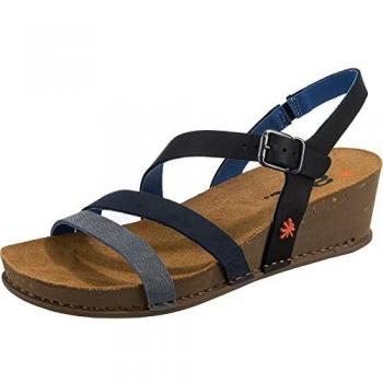 Sandalias de cuña para mujer Art Company - Grass Waxed en color negro