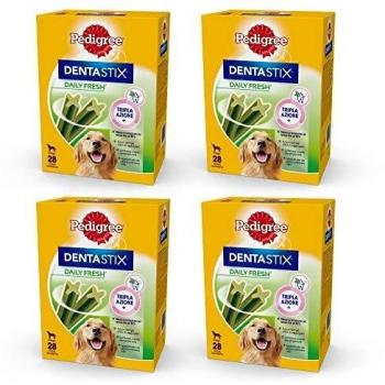 Golosinas Masticables PEDIGREE Dentastix Fresh para Perros Grandes - Paquete de 84 Barritas para Higiene Bucal (3 x 28 barritas)
