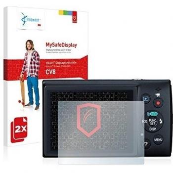2x Vikuiti MySafeDisplay protector de pantalla CV8 de 3M para Canon Digital Ixus 155