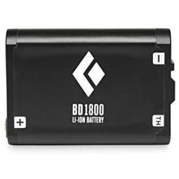 BD 1800 BATTERY, Batería recargable de litio, capacidad de 1800 mAh, compatible con dispositivos Black Diamond, ligera y compacta para facilitar el transporte