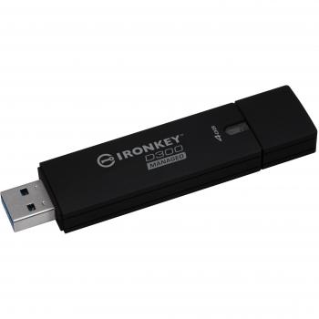 Kingston IronKey D300 - Memoria cifrada USB 3.0 de 4 GB, modelo Managed
