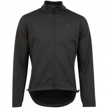 Chaqueta Pearl Izumi Quest AmFIB Negra con características de impermeabilidad, transpirabilidad, aislamiento térmico y diseño ergonómico para ciclismo