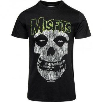 Camiseta Clásica de Algodón Vintage Misfits Unisex Adulto Negra XXL