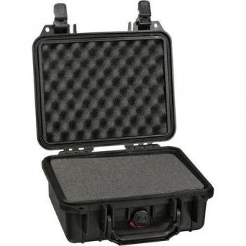 Peli 1200 - Maleta rígida con espuma protectora, negro