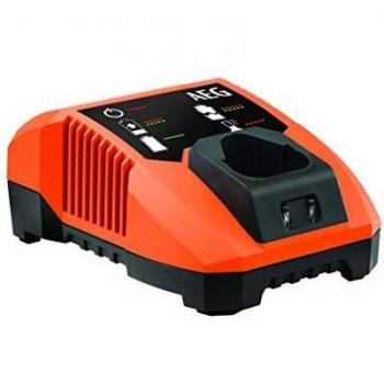 Cargador AEG 12V compacto y portátil