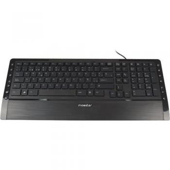 Mooster Mooskey Mk54 - Teclado Multimedia con USB, Color Negro