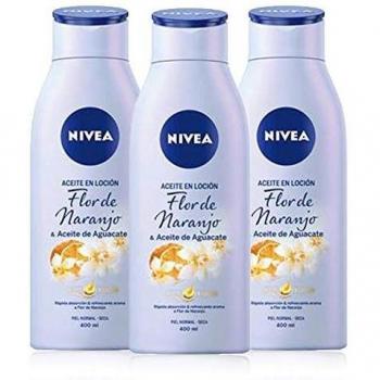 NIVEA Aceite en Loción Flor de Naranjo y Aceite de Aguacate en pack de 3