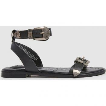 Sandalias de Piel Mady Rock negro Pepe Jeans