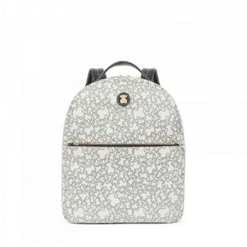 Tous Kaos Mini Lona, Bolso Mochila para Mujer, Beige