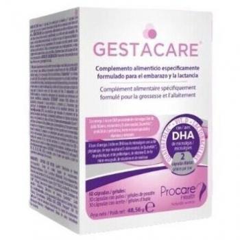 Gestacare 60 cápsulas - Procare Health, suplemento nutricional para el apoyo durante el embarazo, contiene vitaminas y minerales esenciales, formulado para mujeres embarazadas, con ingredientes que promueven la salud materno-fetal y contrib