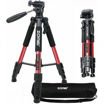 ZOMEI Q111 Trípode de cámara liviano con Soporte para teléfono y Bolsa de Transporte para Smartphones cámara