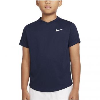 Camiseta NikeCourt Dri-FIT Victory para niño color azul