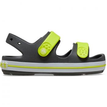 Crocband Cruiser Kids Sandals - Grey/Yellow