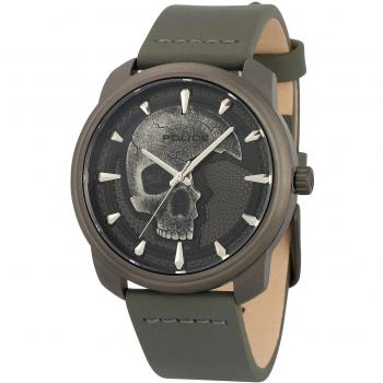 Police Black Stainless Steel Analog Watch for Men