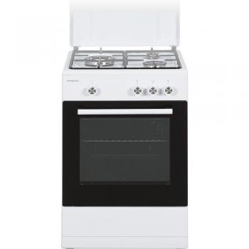 Infiniton CC56BWC Cocina Compacta 50 cm con Placa de Gas de 3 Quemadores y Horno Blanco