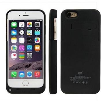 Bxt® Ultra-Case Slim-Batería externa 3300MAH iPhone6 Soporte para cargador de emergencia-Carcasa con batería integrada y recargable portátil potencia