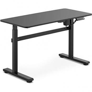 Mesa de Oficina Regulable en Altura 118x58 cm - Acero con Revestimiento de Polvo (Altura Ajustable: 73-118 cm, Velocidad de Elevación: 38 mm/s, Capacidad de C