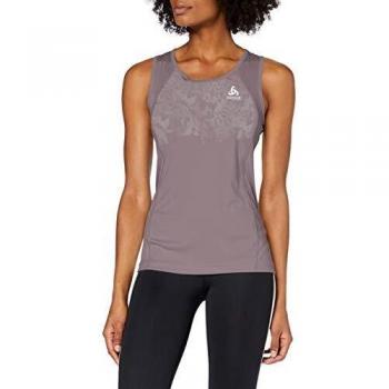 Odlo Camiseta de Tirantes para Mujer, Mujer, Top, 410921, Quail - Estampado Estampado Estampado SS19, Medium