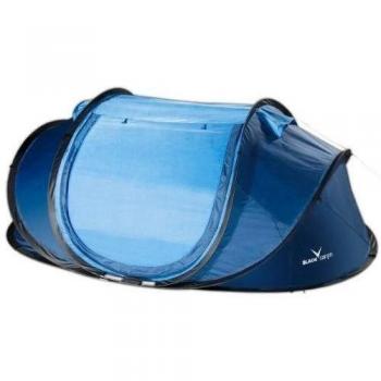 Black Canyon Wurfzelt Pop Up mit Innenzelt - Tienda de campaña instantánea, color azul, talla 265x165x90