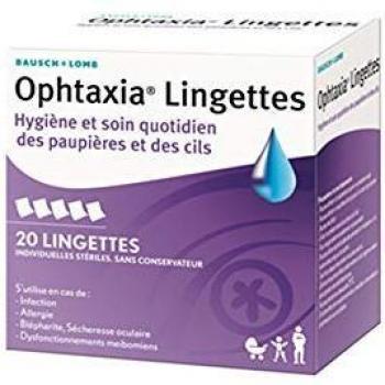 Bausch & Lomb ophtaxia toallitas para ojos, 20 unidades