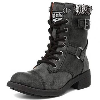 Rocket Dog Women's Thunder Galaxy Faux Leather Ankle Boots - Black - Size UK 7