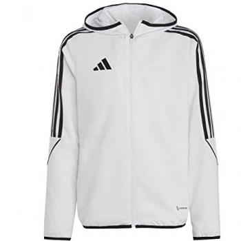 Cortavientos y softshells de fútbol adidas Tiro 23 League Infanti, chaqueta ligera, unisex para niños, color blanco, modelo IA1621