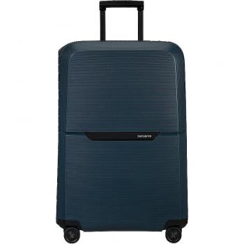 Maleta grande rígida Samsonite Magnum Eco Spinner 75/28 azul marino con capacidad de 104 L