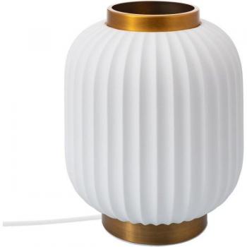 Lámpara de Mesa Irazu Jeko en Elegante Diseño Blanco y Porcelana