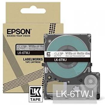 Epson LK6TWJ Transparente Blanco