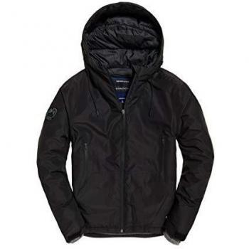 Superdry Padded Elite Windcheater Chaqueta deportiva, Negro
