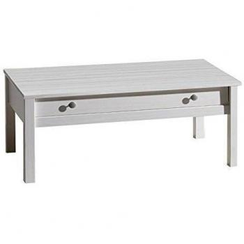 Mesa de centro de 1 cajón en Blanco