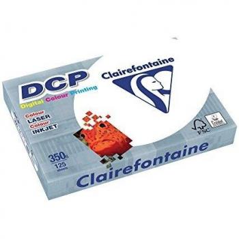 Clairefontaine 3806C - Pack de hojas, Blanco, A4, 125 hojas, 350 g/m2