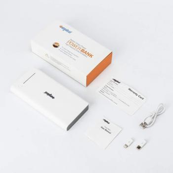 Sunydeal PowerBank 26800mAh PowerCore Batería Externa 3 USB con Ultra Alta Capacidad, Tres Puertos y Linterna LED, tecnología PowerIQ para iPhone, iPad y Samsung Galaxy y más, Blanco