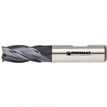Fresa Frontal Din 844 Tipo N Diám. Nominal 14 Mm Hss-Co8 Tic