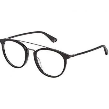 Police VPL881 Men's Optical Glasses - Black Metal and Plastic Frames, One Size
